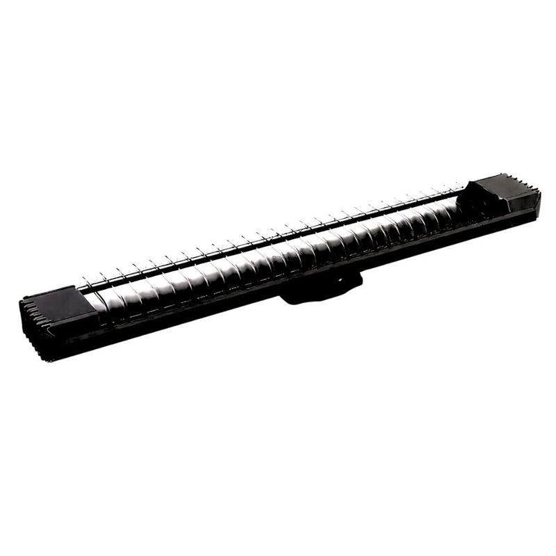 Luminária Calha Lumifácil Sobrepor Aço Preto 2 Lâmpadas T8 G13 60cm