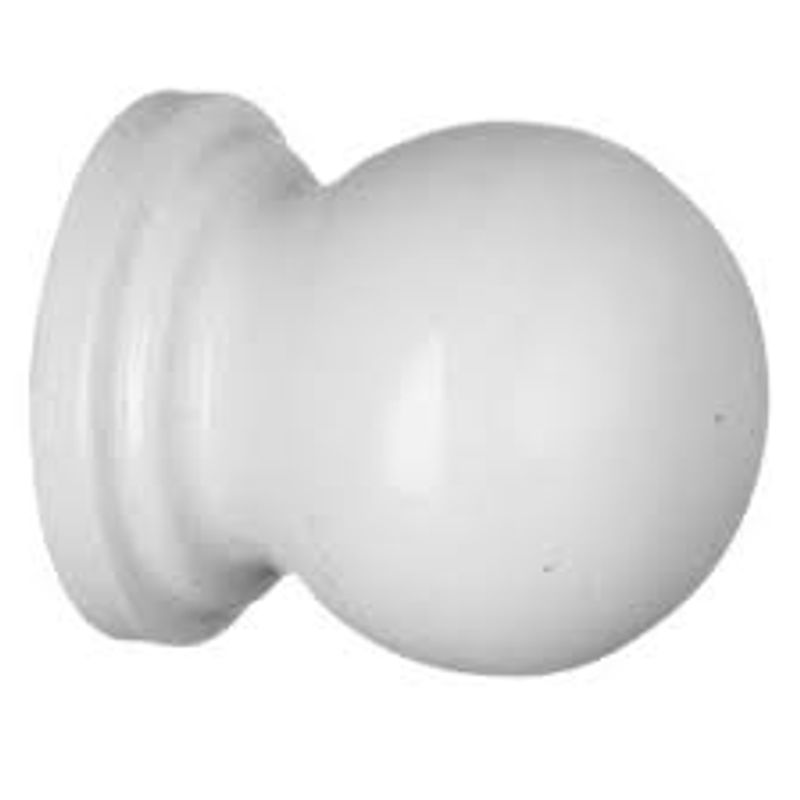 Puxador Botão Redondo 1,91cm Alumínio Branco