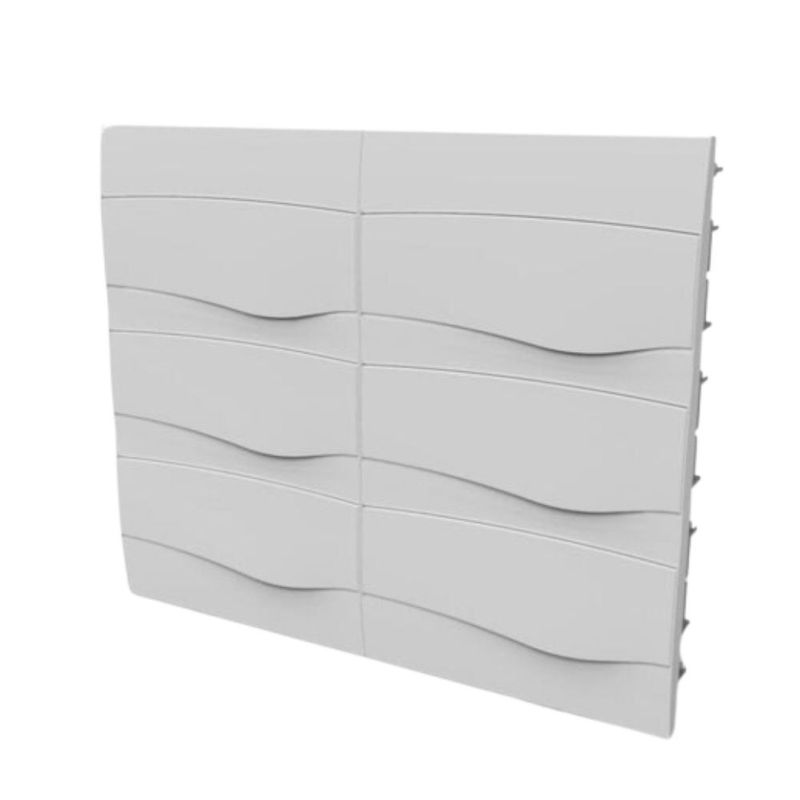 Quadro PVC Disjuntor Embutir sem Barramento para 72 Disjuntores Branco