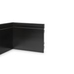 Rodapé Poliestireno Preto Frisado 15x1,5x240cm
