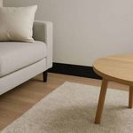 Rodapé Poliestireno Preto Frisado 15x1,5x240cm