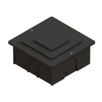 Caixa de Passagem de Embutir 15x15x8,1cm Preta TAF