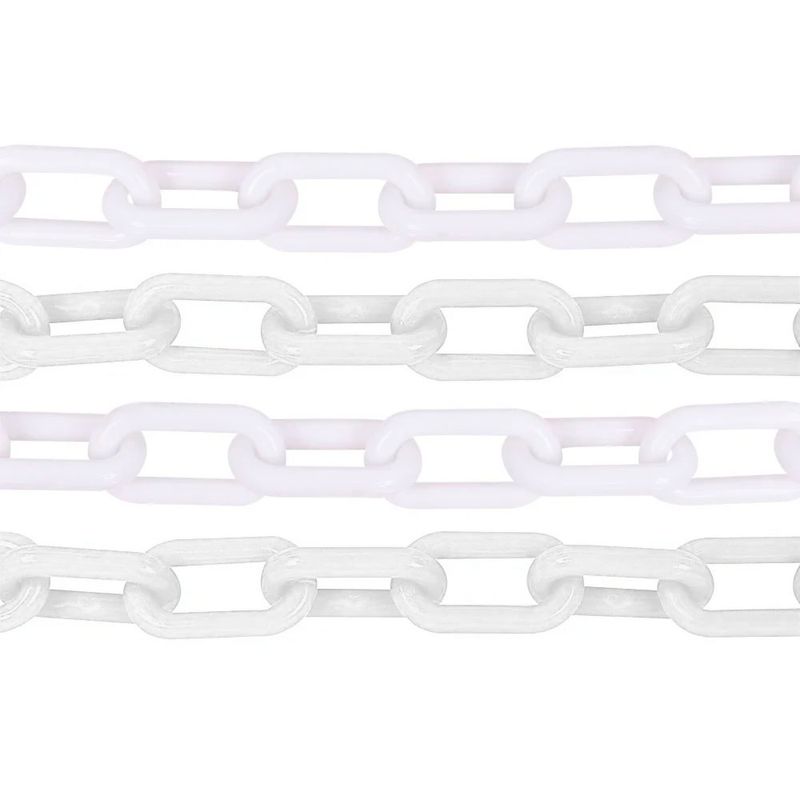 Corrente Plástica Branca Elo 9mmx10m