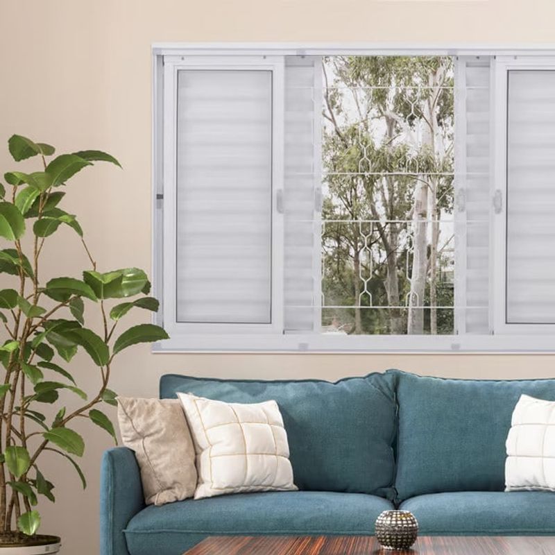 Kit Tela Mosquiteira com Velcro 1,25x1,05m Branca