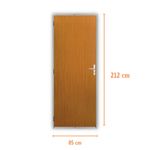 Kit Porta Lisa Colméia Mogno Ecomadeiral Esquerdo 212x85cm