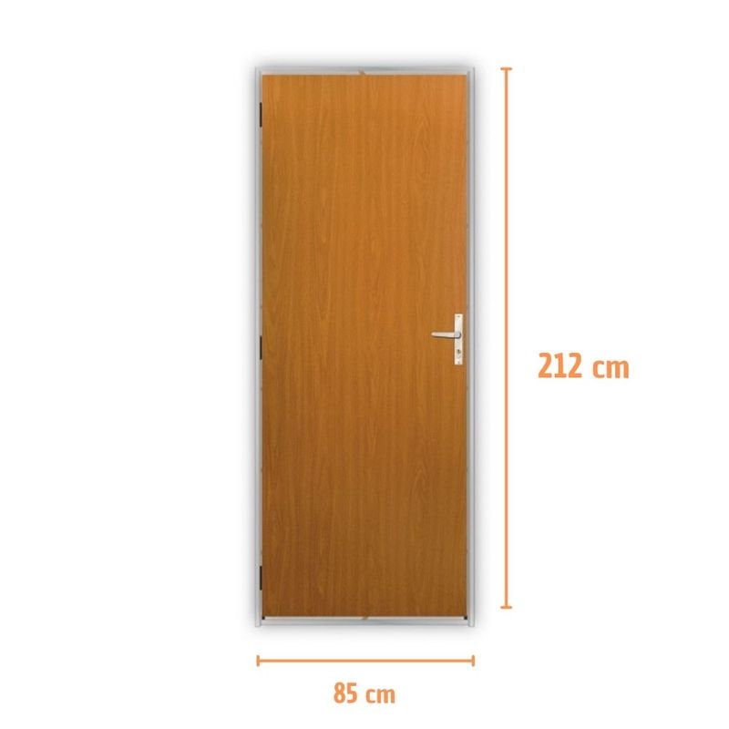 Kit Porta Lisa Colméia Mogno Ecomadeiral Esquerdo 212x85cm