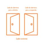 Kit Porta Lisa Colméia Mogno Ecomadeiral Esquerdo 212x85cm