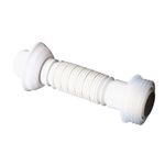 Tubo de Ligação Extensível Ajustável para Vaso Sanitário Branco Luconi