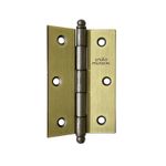 Dobradiça Pino Bola 3.1/2"X2.5/16" até 21Kg Latonada Oxidada 03 Peças