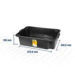 Caixa Massa 40L Plástico Ref 67X40X18cm Vonder