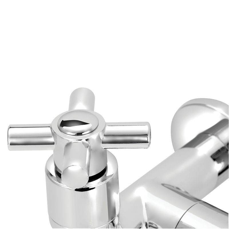 Torneira para Tanque/Jardim Parede Curta C21 ABS 2 Saídas Cromado