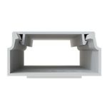 Canaleta com Adesivo 20x10mm Branca Alumbra 2 Metros