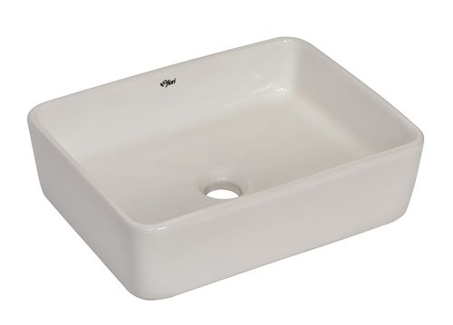 Cuba de Apoio Retangular Branca 42x31,5cm Louça Fiori 55CB16-1FB