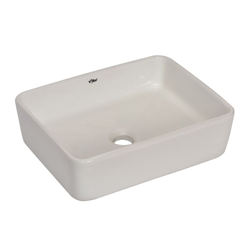 Cuba de Apoio Retangular Branca 42x31,5cm Louça Fiori 55CB16-1FB