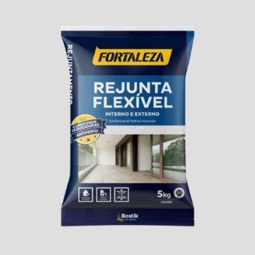 Rejunte Flexível Cerâmica Platina 5kg Fortaleza