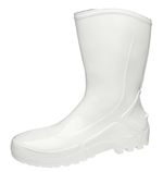 Bota PVC Branca sem Bico Cano Médio Ca42291 N45 Vulcaflex