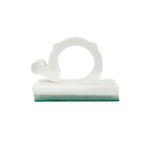 Clip Adesivo 13mm Branco Sforplast 25 Peças
