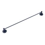 Porta Toalha Fixar Reto 50cm Brisa Matte Preto