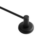 Porta Toalha Fixar Reto 50cm Brisa Matte Preto