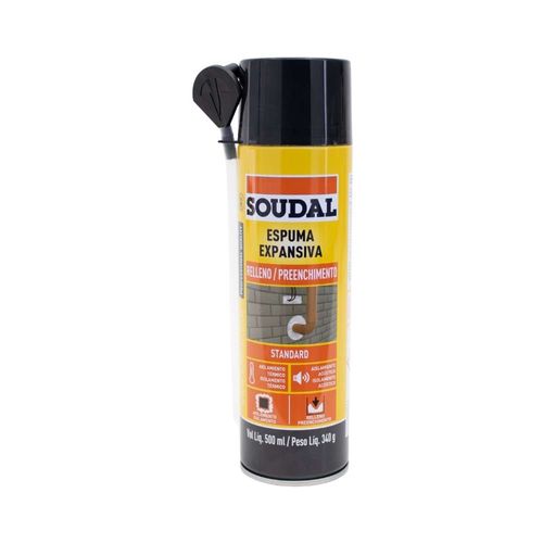 Espuma Expansiva Standard 340g / 500ml Soudal