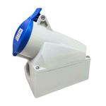 Tomada Industrial de Sobrepor 3 Pólos 16A 6H 200/250V TSW-16P3H6E57