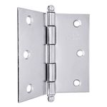 Dobradiça Pino Bola sem Anel 3"X3" até 24Kg Cromada 03 Peças