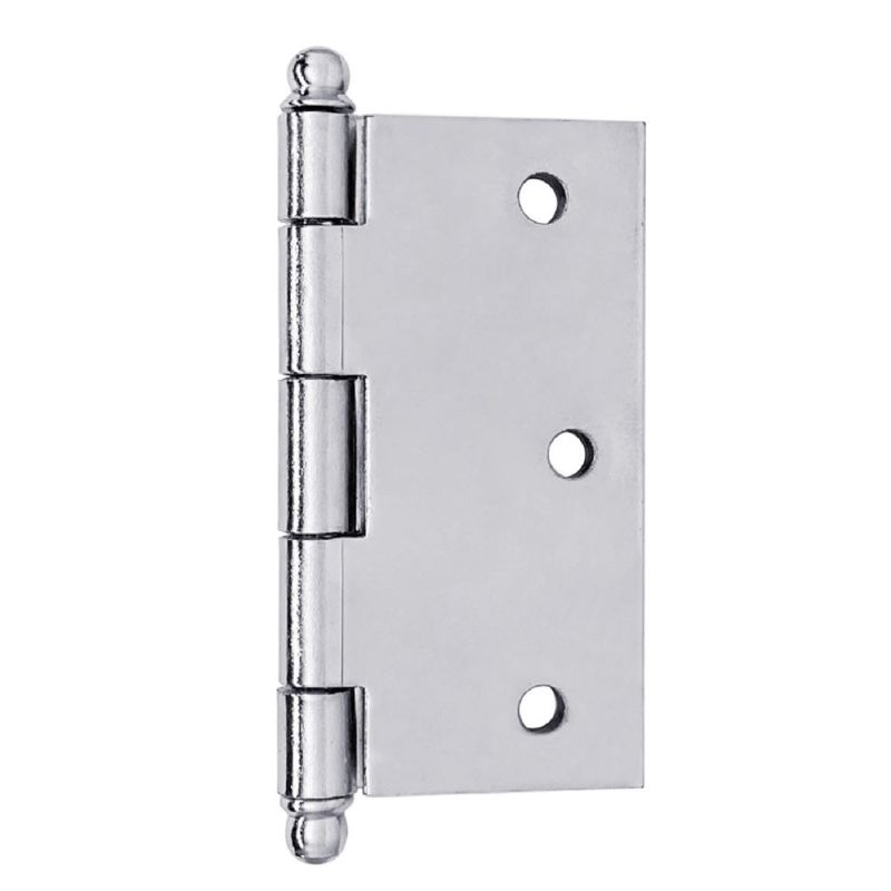 Dobradiça Pino Bola sem Anel 3"X3" até 24Kg Cromada 03 Peças