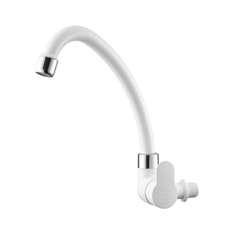 Torneira para Cozinha Parede 1/4V Bica Alta Branco/Cromado Tivoli