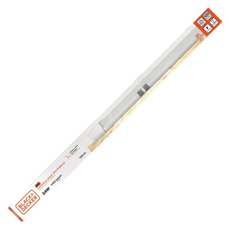 Luminária de Led Linear 72W 7200 Lúmens 120cm Luz Branca