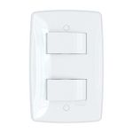 Conjunto 2 Interruptores Simples 10A/250V 4x2 Branco Finesse+