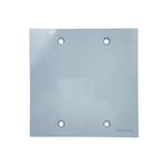 Tampa Cega para Caixa de Piso 4x4 em Alumínio Cinza