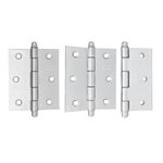 Dobradiça Pino Bola sem Anel 3"X2.1/2" até 24Kg Acetinada 03 Peças