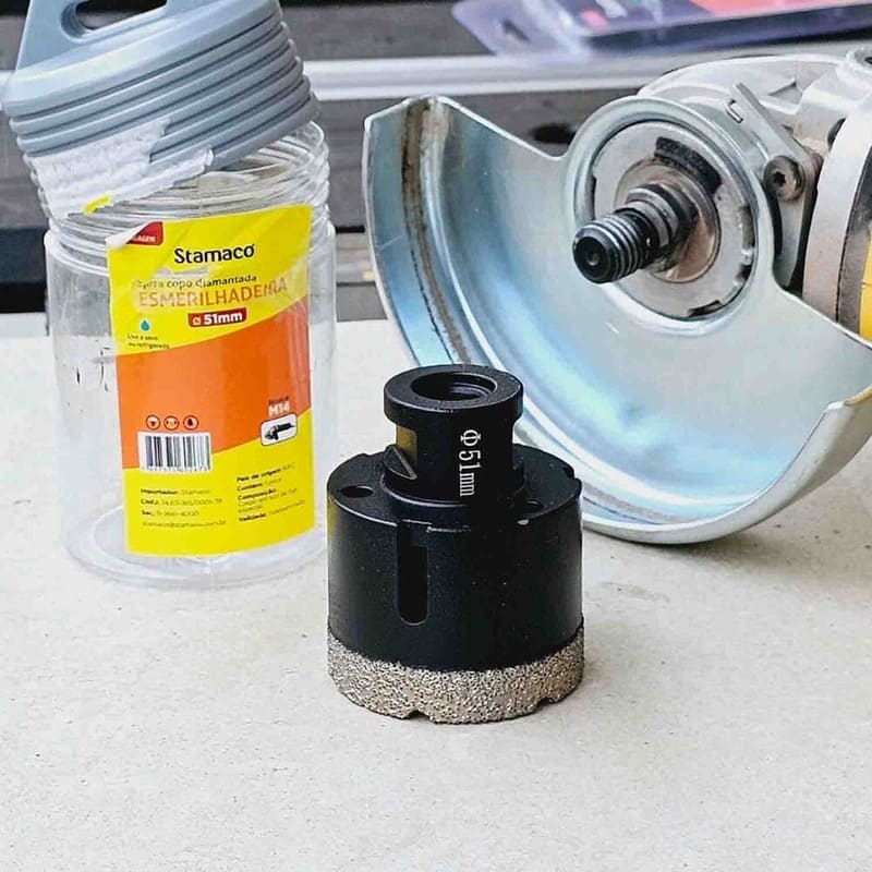 Serra Copo Diamantada para Esmerilhadeira 2" 51mm 2673 Stamaco