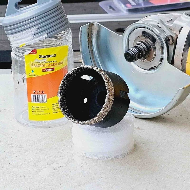 Serra Copo Diamantada para Esmerilhadeira 2" 51mm 2673 Stamaco