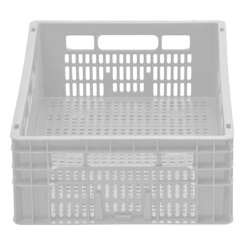 Caixa Plástica Vazada 33L até 12Kg Branca