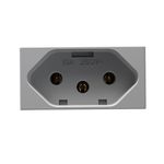 Módulo Tomada 2P+T 10A/250V Branco Modulopro