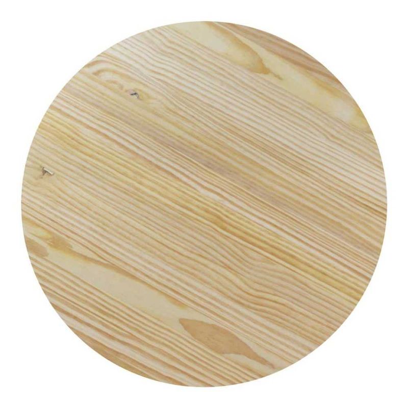 Tampo Redondo para Mesa Pinus Rústico 100x100x2,8cm