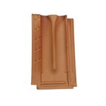 Telha Francesa Cerâmica Vermelha 40x20cm Martins