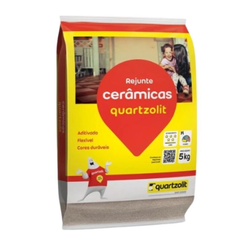 Rejunte Cerâmica Preto 5kg Quartzolit