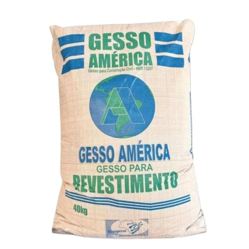 Gesso Lento para Revestimento Branco 40Kg América