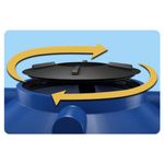 Caixa d'Água Polietileno Econômica com Tampa Rosca 1000L Azul Fortlev