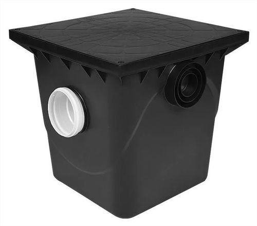 Caixa de Gordura Polipropileno com Cesto para Limpeza Preto 42L Taf