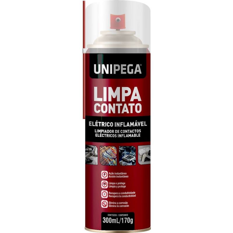 Limpa Contato Spray 300ml/170g Unipega