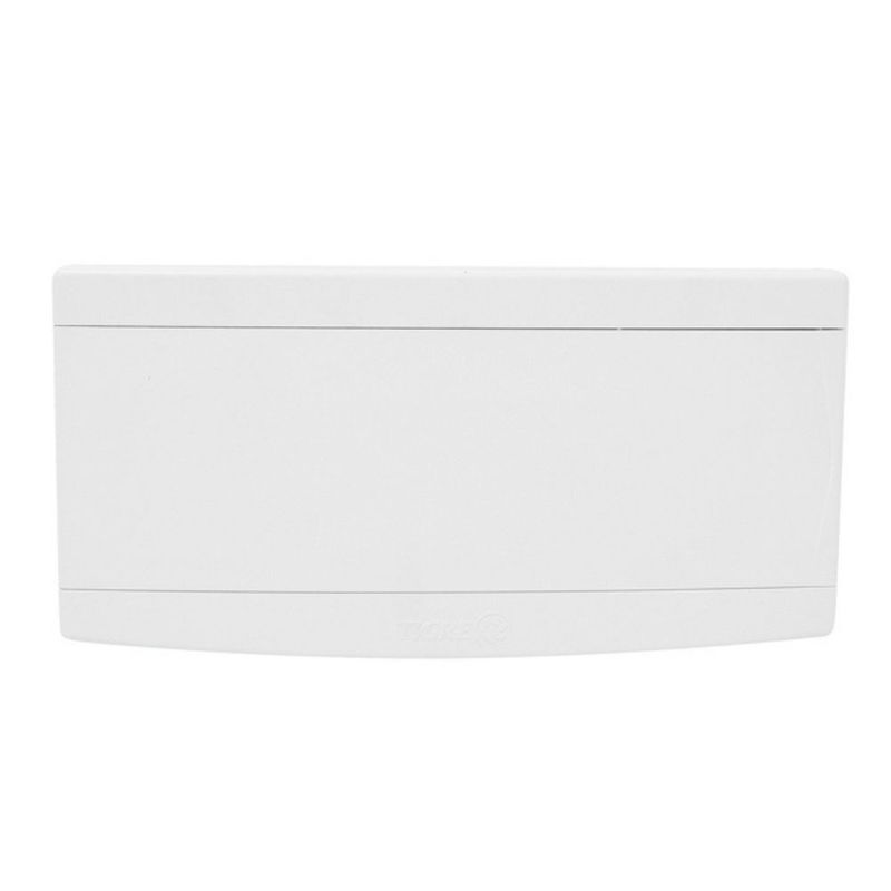 Quadro PVC Disjuntor Embutir sem Barramento para 16 Disj Slim Branco