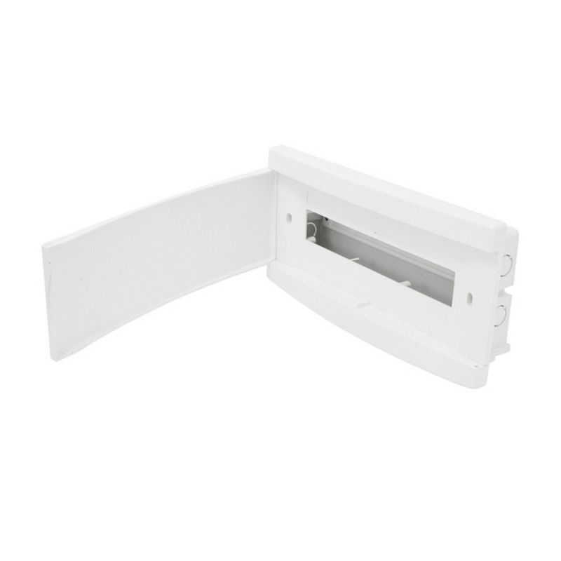 Quadro PVC Disjuntor Embutir sem Barramento para 16 Disj Slim Branco