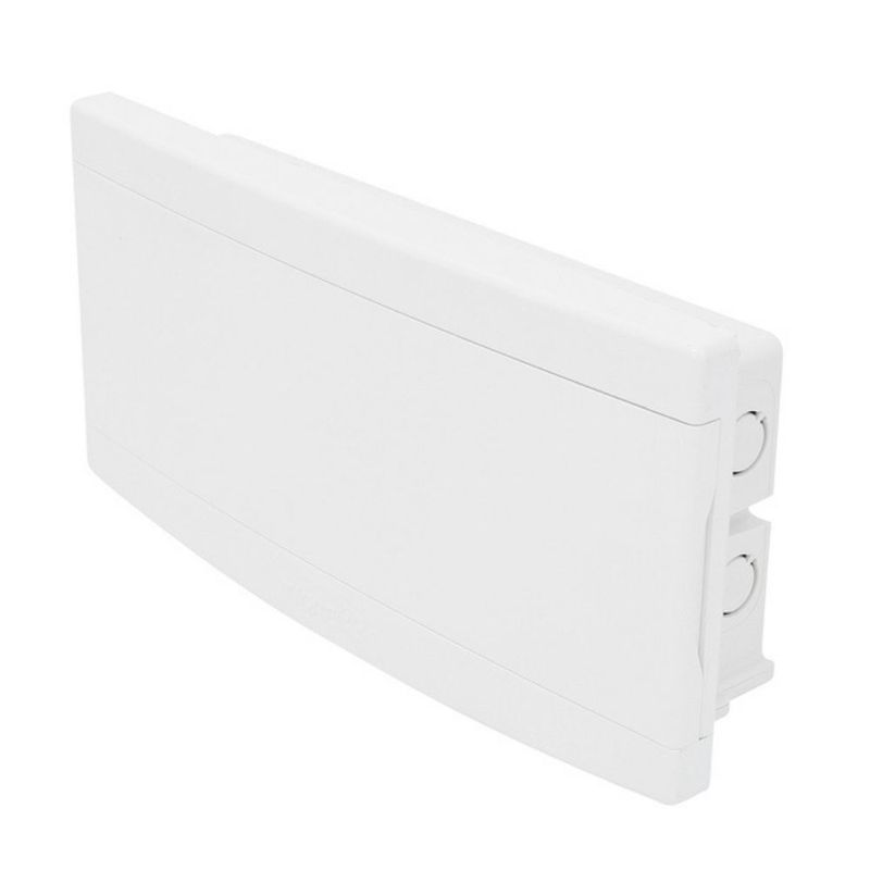 Quadro PVC Disjuntor Embutir sem Barramento para 16 Disj Slim Branco