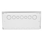 Quadro PVC Disjuntor Embutir sem Barramento para 16 Disj Slim Branco