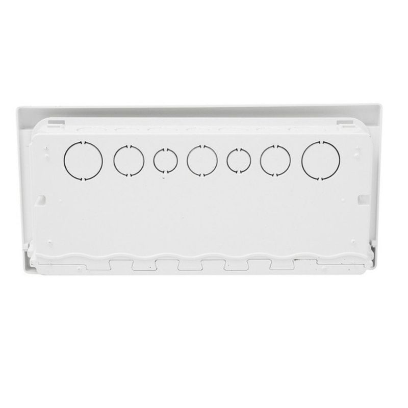 Quadro PVC Disjuntor Embutir sem Barramento para 16 Disj Slim Branco