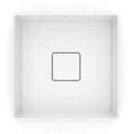 Cuba de Apoio Quadrada Branca Slim 30x30cm Louça Roca T3 Terra