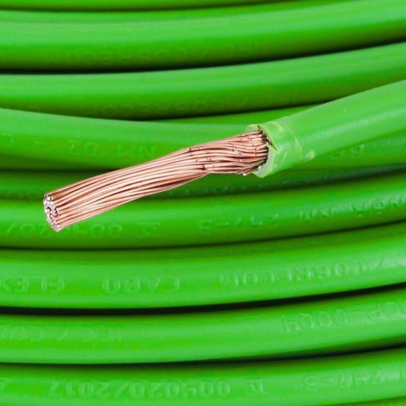 Cabo Flexível 10mm² 750V Verde a Metro